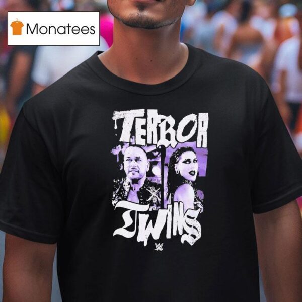 Rhea Ripley Terror Twins Portrai T Shirt