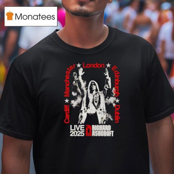 Richard Ashcroft Ra Live Cities Tour T Shirt
