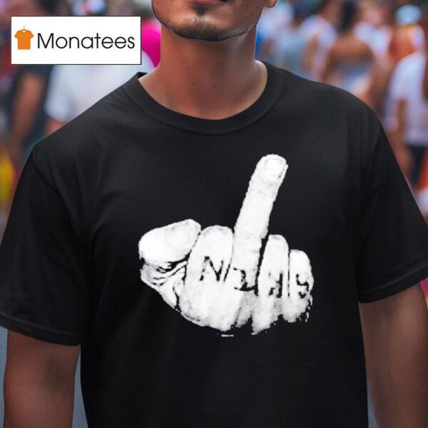 Ritchie Bruiser Support To Fight Cancer Middle Finger T Shirt