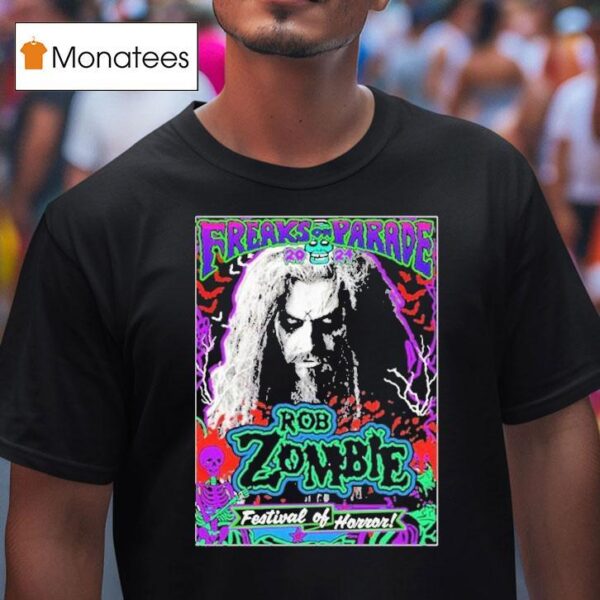 Rob Zombie Freaks On Parade Festival Of Horror Tour T Shirt