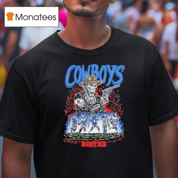 Rooted Skeleton Dallas Cowboys T Shirt