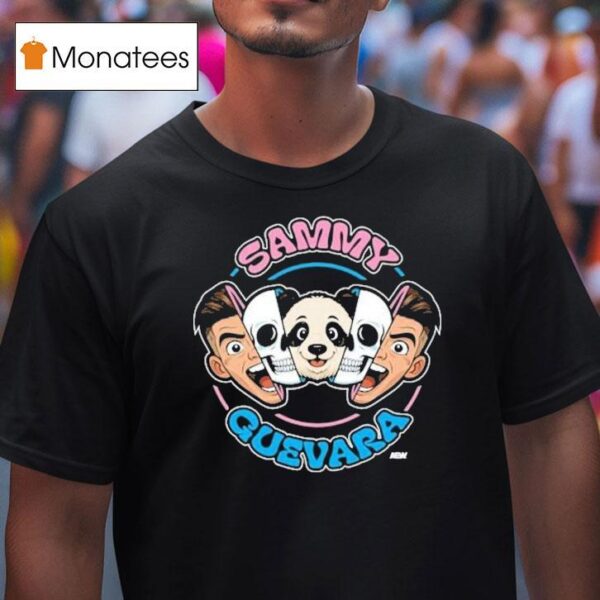 Sammy Guevara Panda Power Faces Head Skull Aew T Shirt