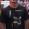 San Diego Padres Vs Miami Marlins Mlb Gameday Schedule Skyline City T Shirt