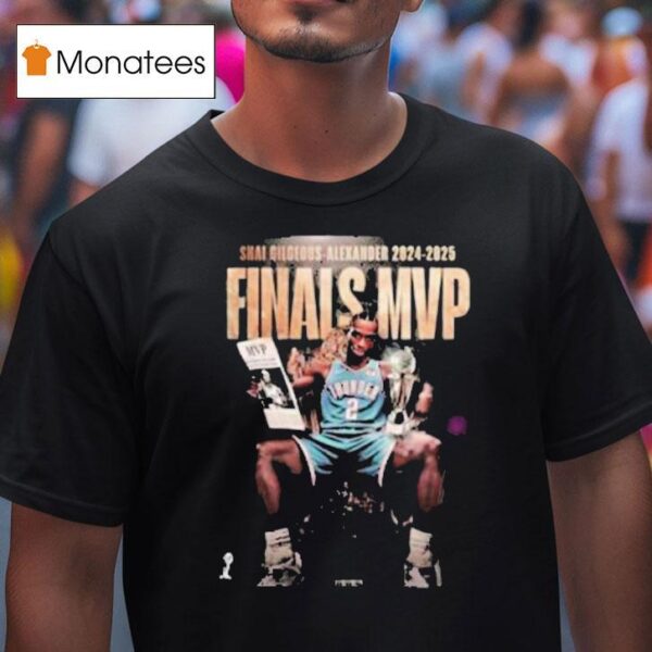 Shai Gilgeous Alexander Cup Finals Mvp Throne Trophy T Shirt