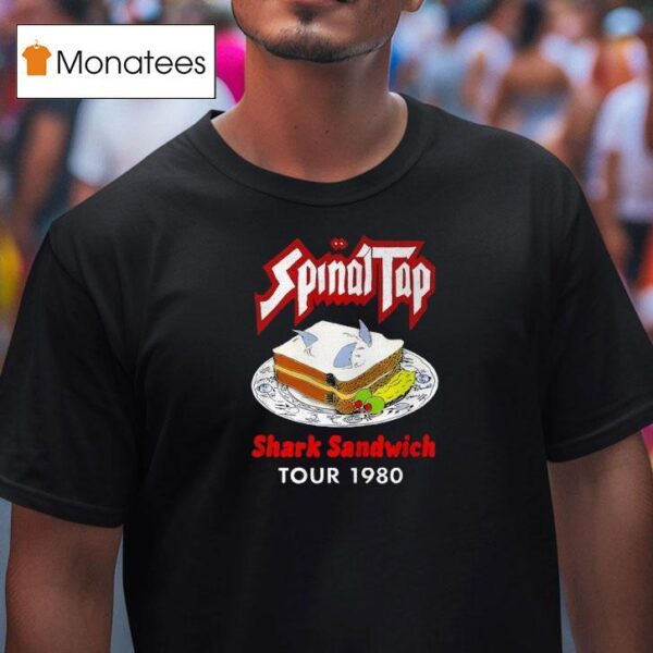 Shark Sandwich Distressed Spinal Tap Tour T Shirt