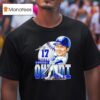 Shohei Ohtani Los Angeles Dodgers Basketball Signature Caricature T Shirt