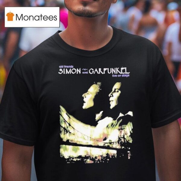 Simon Garfunkel Old Friends Tour Live On Stage T Shirt