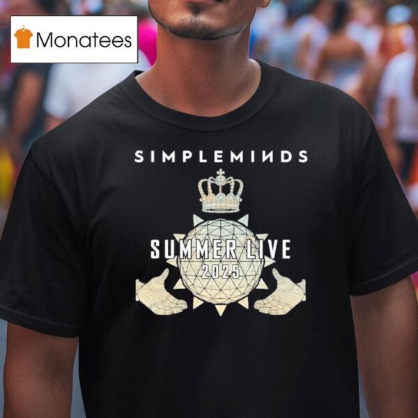 Simple Minds Claddagh Summer Live Itinerary Globe Hands T Shirt