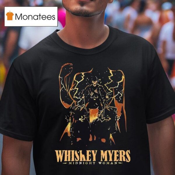 Skeleton Whiskey Myers Midnight Woman T Shirt