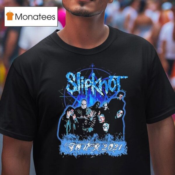 Slipknot Blue Band Photo T Shirt