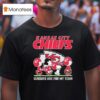 Snoopy And Charlie Brown The Peanuts Kansas City Chiefs Sundays Are For My Team T Shirt