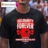 Solidarity Forever Democratic Socialists Of America New York City Skull Roses Labor Skull T Shirt