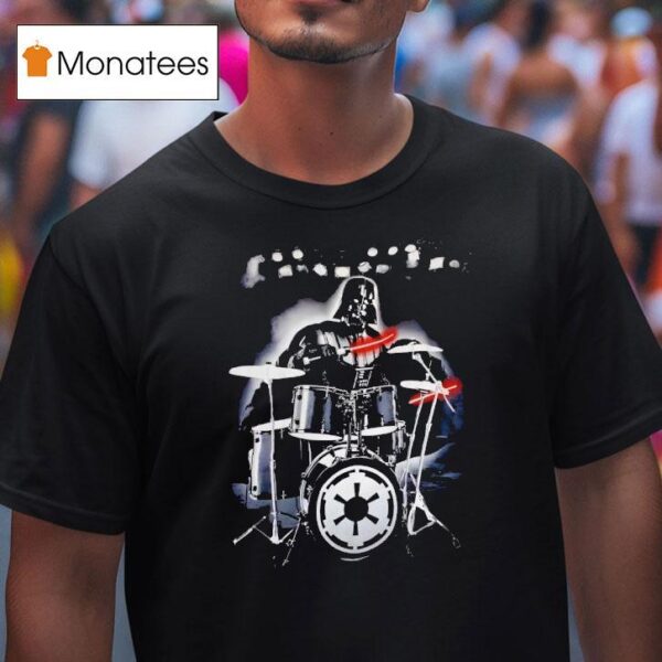 Star Wars Darth Vader Playing Drums T Shirt