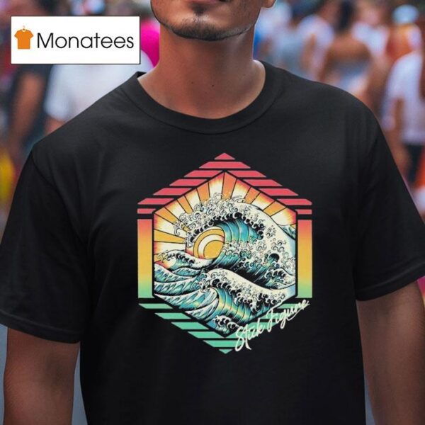 Stick Figure Riptide Waves T Shirt