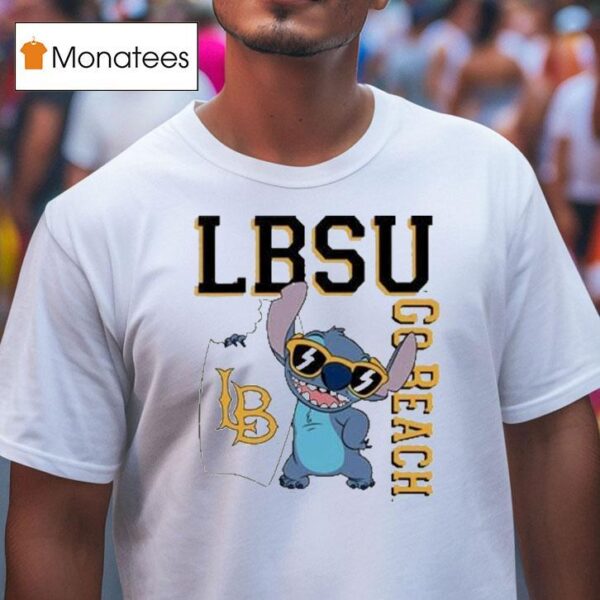 Stitch Long Beach State Go Beach Lbsu T Shirt