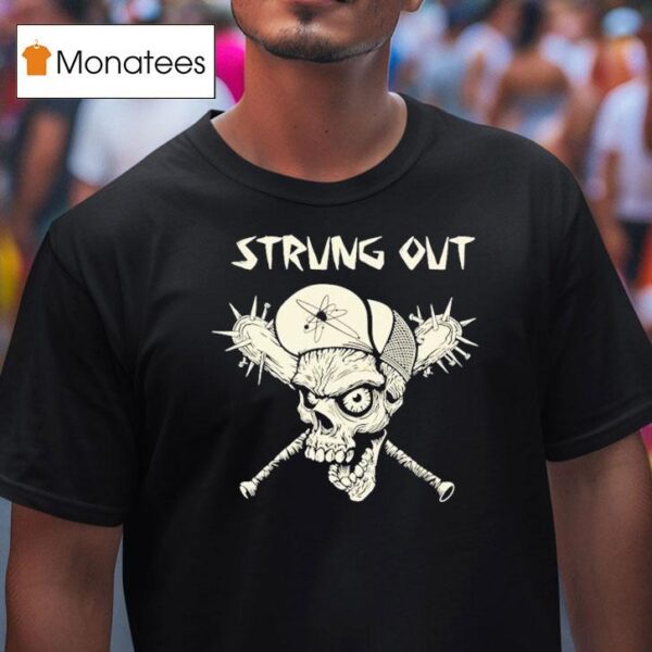 Strung Out Zombie Skull T Shirt