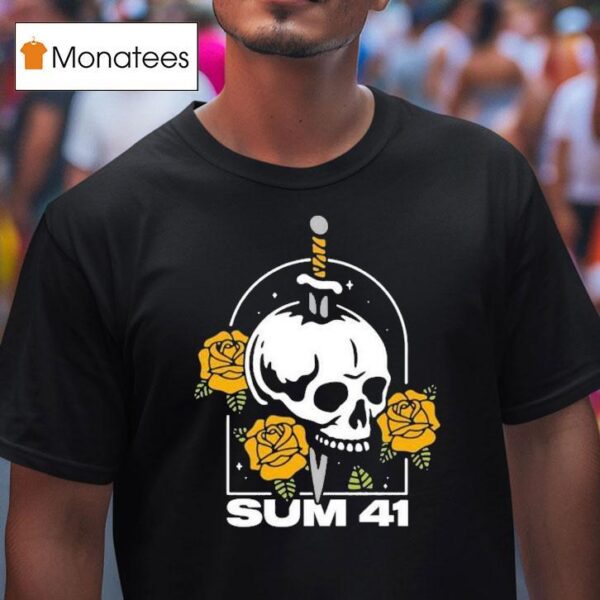 Sum Skull And Roses T Shirt