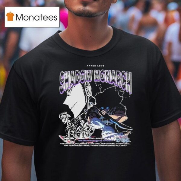 Sung Jinwoo The One Who Overcame Adversity Shadow Monarch Solo Leveling T Shirt