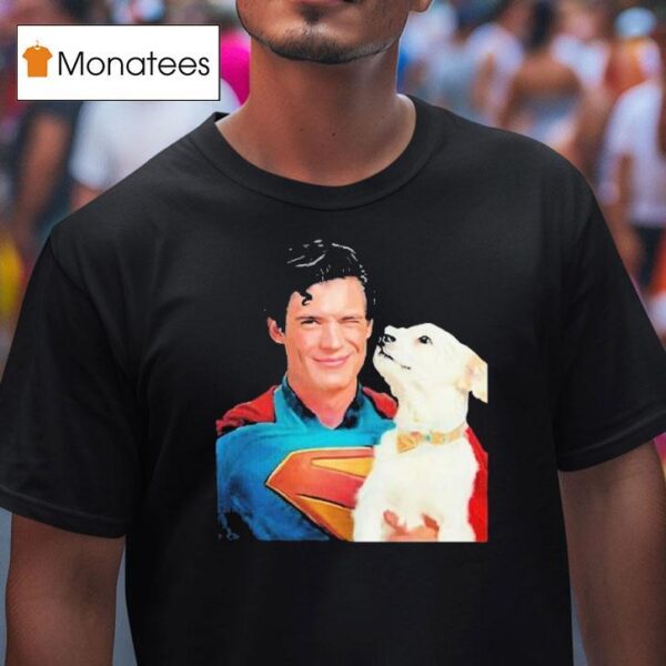 Superman Clark Kent And Krypto The Superdog T Shirt