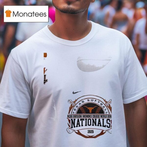 Texas Longhorns Texas Softball Ncaa Division I Women S College World Series Nationals Silhouette T Shirt
