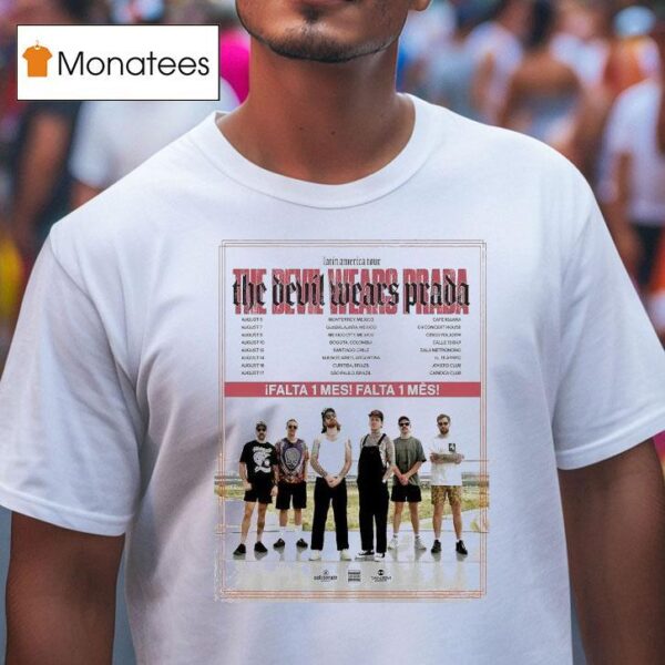 The Devil Wears Prada Latin America Tour Dates T Shirt