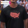The Lone Bellow Us Map T Shirt