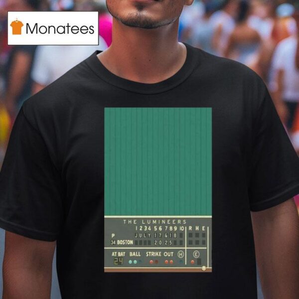 The Lumineers The Automatic World Tour Boston Fenway Park July T Shirt