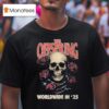 The Offspring Supercharged Worldwide In Tour Rose Skull T Shirt