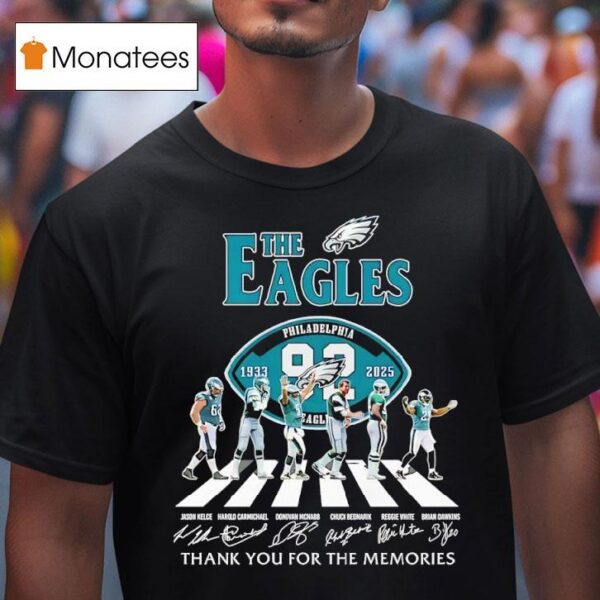 The Philadelphia Eagles Thank You For The Memories Signatures T Shirt