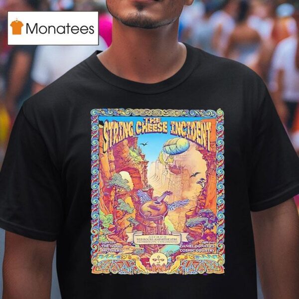 The String Cheese Incident Concert At Red Rocks Amphitheatre Morrison Colorado T Shirt