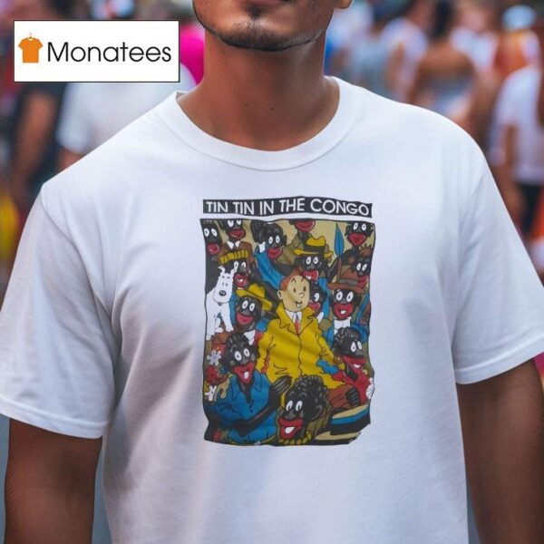 Tintin In The Congo Cartoon T Shirt