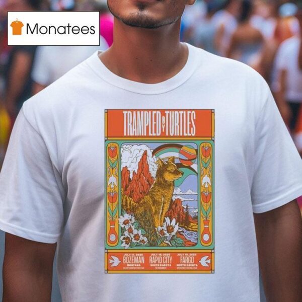 Trampled By Turtles Rapid City South Dakota July Wolf T Shirt