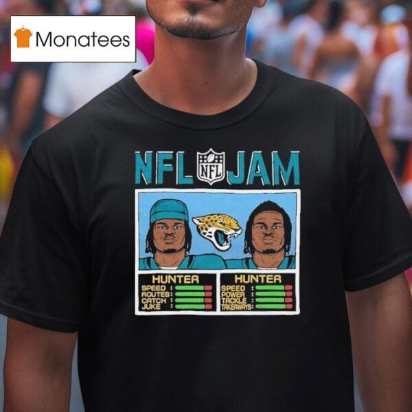 Travis Hunter Nfl Jam Jacksonville Jaguars S T Shirt