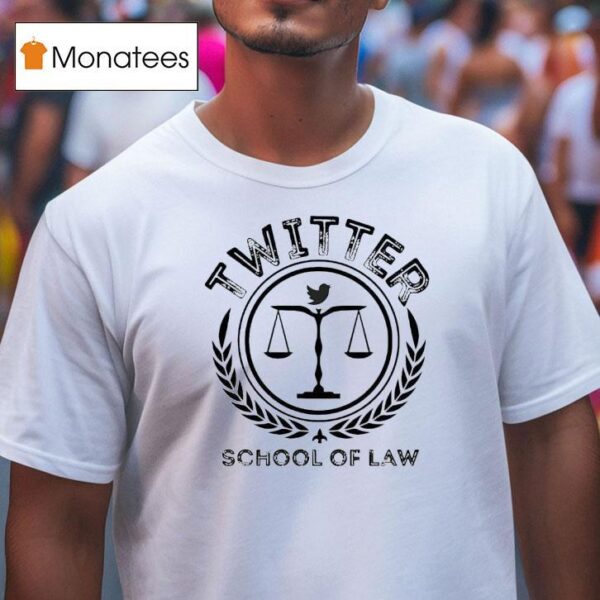 Twitter School Of Law Logo T Shirt