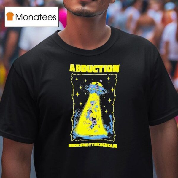 Ufo Cat Abduction Broken By The Scream T Shirt