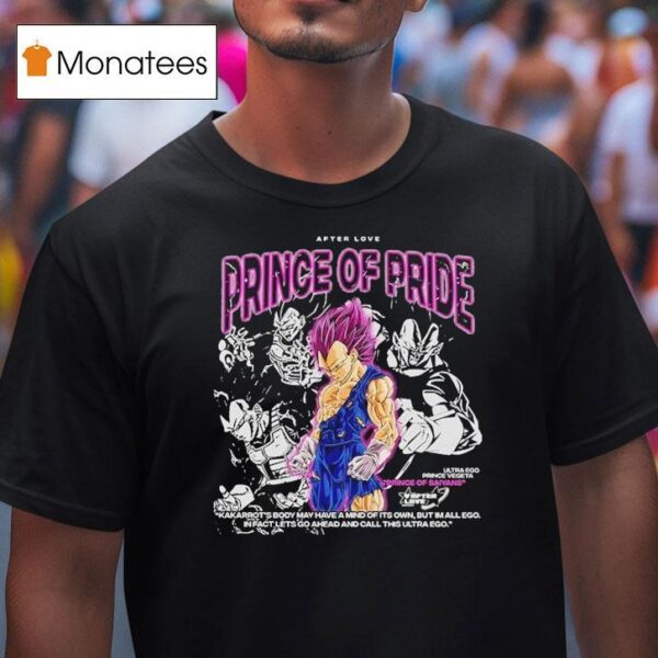 Vegeta Prince Of Saiyans Prince Of Pride Dragon Ball T Shirt