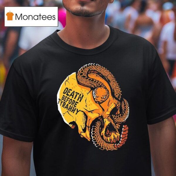 Venom Valor Death Before Tyranny Skull Snake T Shirt