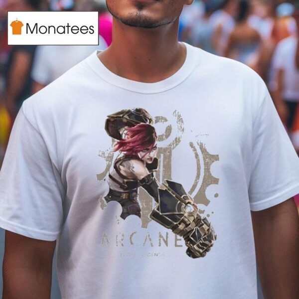 Vi Arcane League Of Legends Violet Fat Hands T Shirt