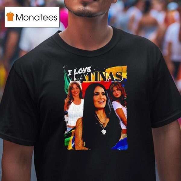 Vintage Og Three I Love Latinas T Shirt