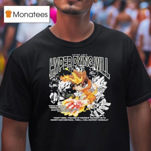 Vongola Decimo Hyper Dying Will T Shirt