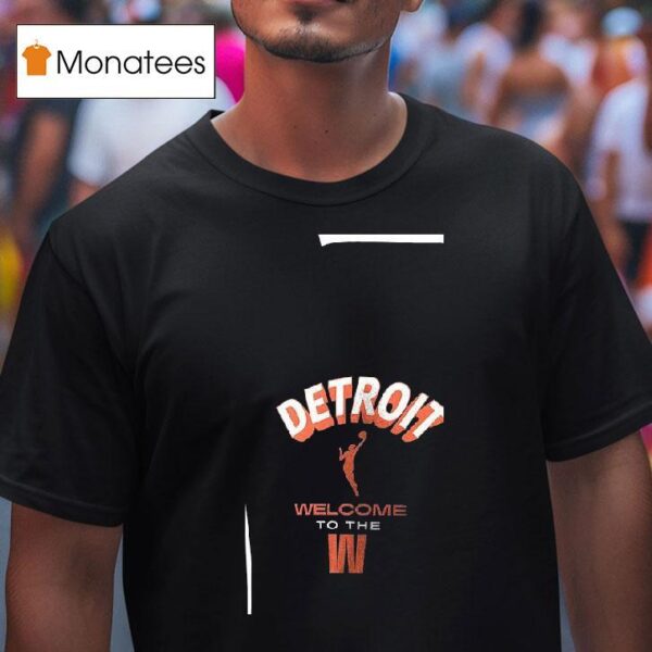 Welcome To The Wnba Detroit Logo T Shirt