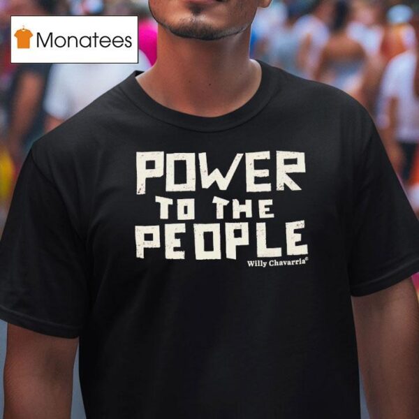 Willy Chavarria Power To The People T Shirt
