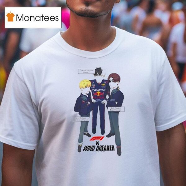 Wind Breaker X Formula Racing Sakura Haruka Suo Hayato Nirei Akihiko Anime T Shirt