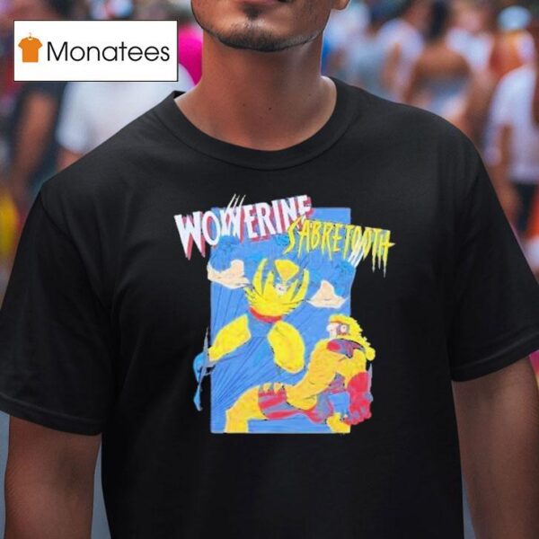 X Men Wolverine Vs Sabretooth T Shirt