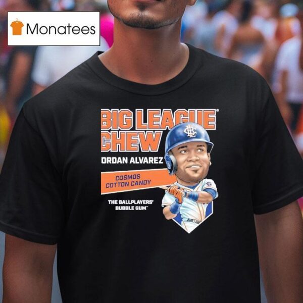 Yordan Alvarez Big League Chew Cosmos Cotton Candy The Ballplayers Bubble Gum T Shirt