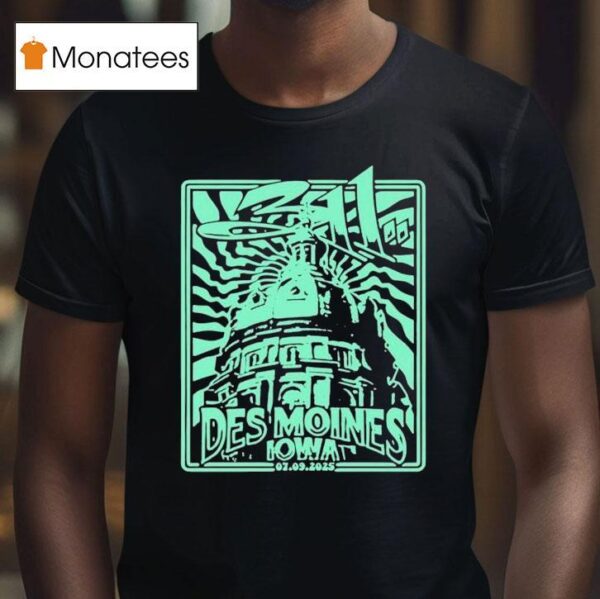 July Vibrant Music Hall Waukee Ia T Shirt