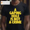 A Gaping Hole Is Not A Crime T Shirt