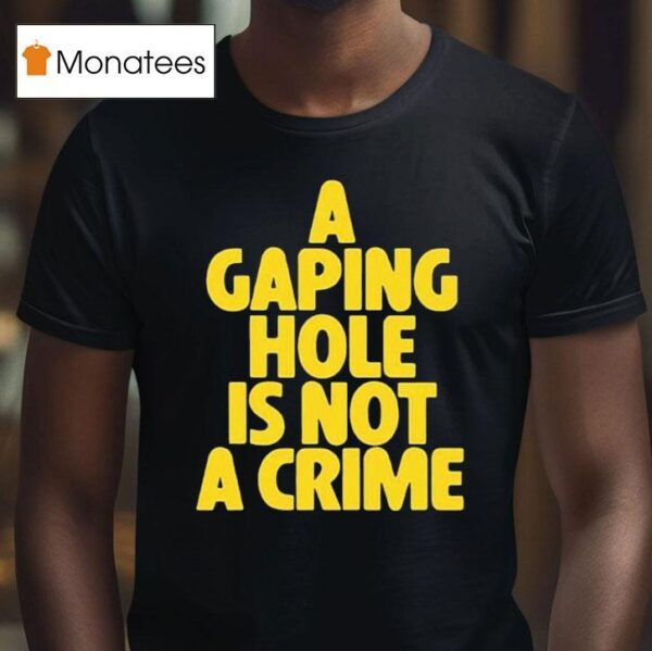 A Gaping Hole Is Not A Crime T Shirt