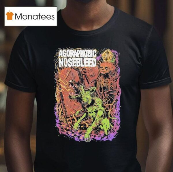 Agoraphobic Nosebleed Dog T Shirt
