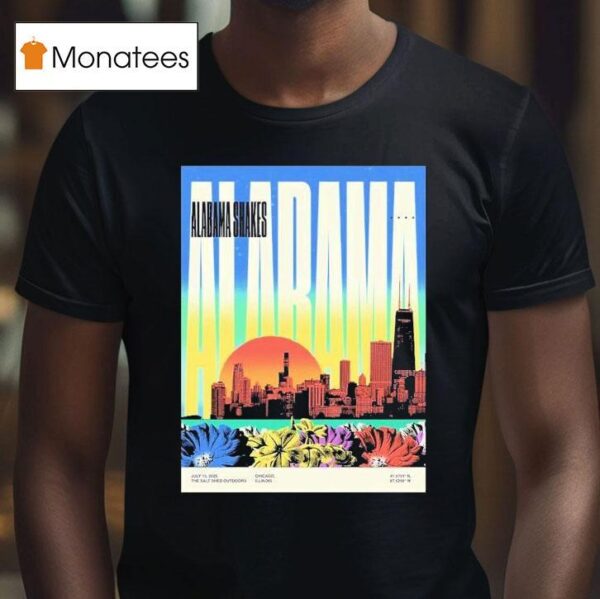 Alabama Shakes Chicago Illinois Diptych At The Salt Shed Outdoors On July T Shirt